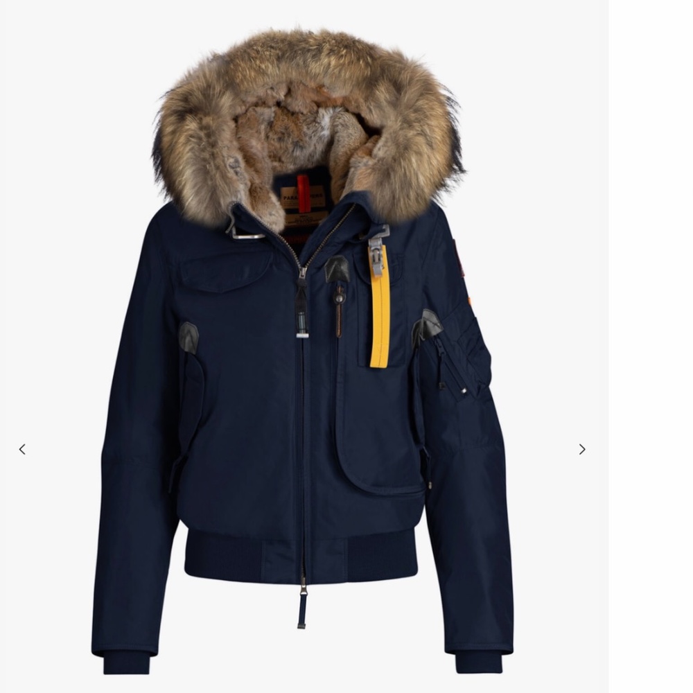 Parajumpers PJ Navy down and fur hood Gobi coat XS